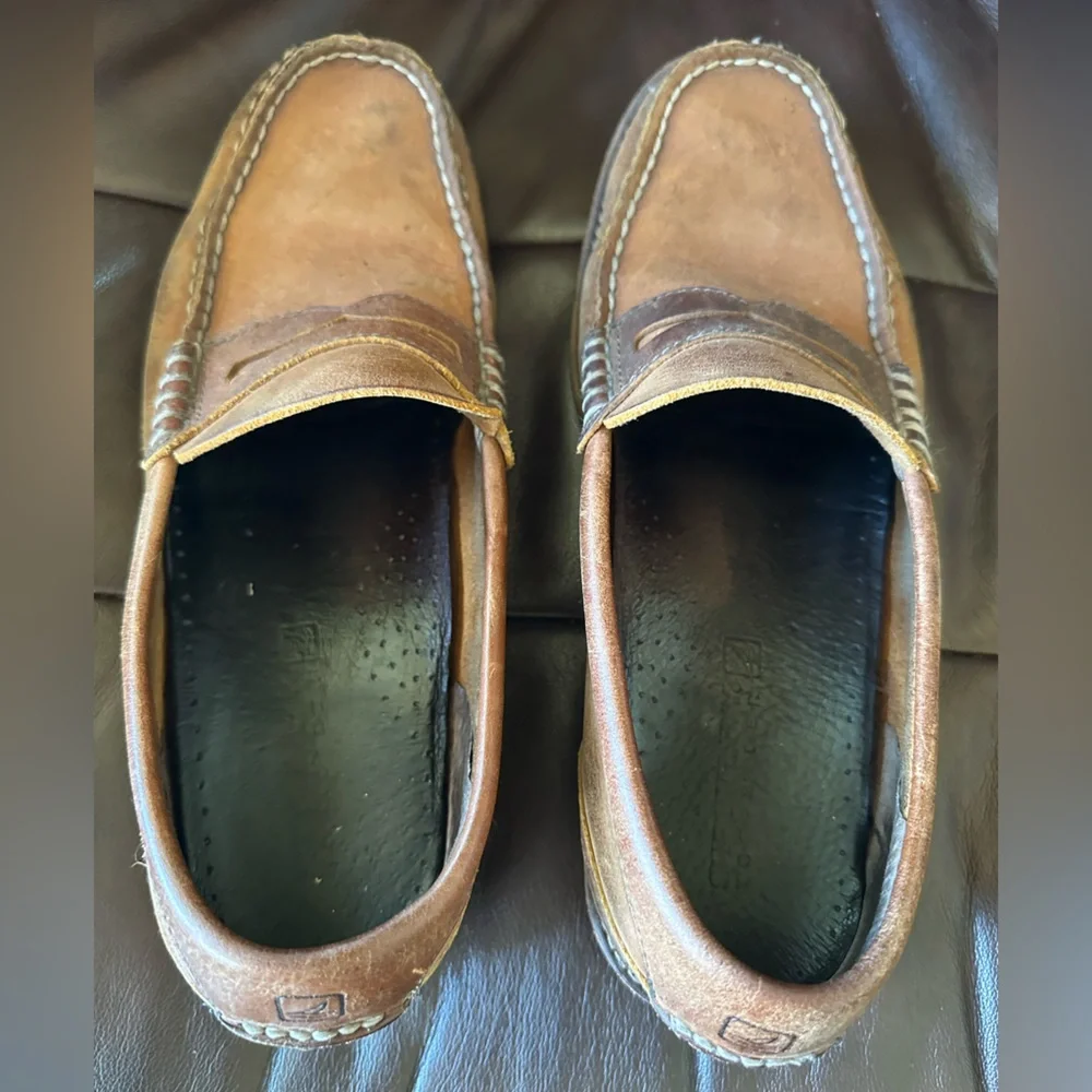 Sperry men’s top-sider brown leather loafers. Size 8M comfortable